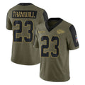 KC.Chiefs #23 Drue Tranquill Player Olive Salute To Service Limited Game Ddoa Stitched Jerseys