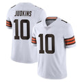 C.Browns #10 Quinshon Judkins Player White Vapor Untouchable Limited Home Game Ddoa Stitched Jerseys