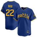 S.Mariners #22 Bryan Woo Player Royal City Connect Home Limited Ddoa Stitched Jerseys