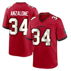 TB.Buccaneers #34 Alex Anzalone Player Red Home Game Ddoa Stitched Jerseys