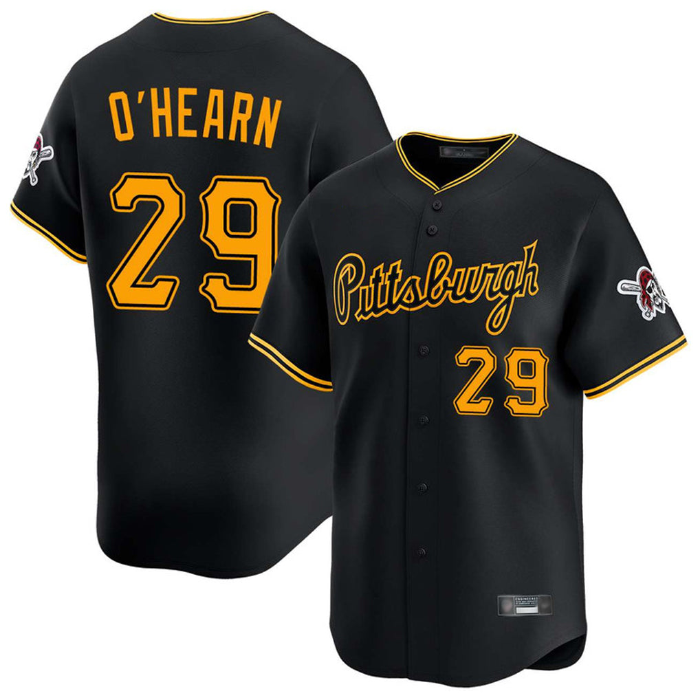P.Pirates #29 Ryan O'Hearn Player Black Alt Home Limited Ddoa Stitched Jerseys