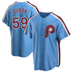 P.Phillies #59 Jhoan Duran Player Light Blue Home Limited Game Ddoa Stitched Jerseys