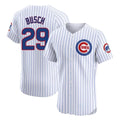 C.Cubs #29 Michael Busch Player White Limited Elite Home Game Ddoa Stitched Jerseys