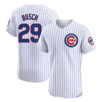 C.Cubs #29 Michael Busch Player White Limited Elite Home Game Ddoa Stitched Jerseys