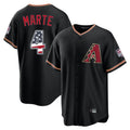 A.Diamondbacks #4 Ketel Marte Player Black USA 250 Fourth of July Game Home Ddoa250Ys Stitched Jerseys