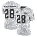 C.Browns #28 Emmanuel McNeil-Warren Player Arctic Camo Salute to Service Limited Home Game Ddoa Stitched Jerseys