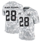 C.Browns #28 Emmanuel McNeil-Warren Player Arctic Camo Salute to Service Limited Home Game Ddoa Stitched Jerseys