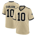 NO.Saints #10 Daniel Carlson Player Gold Home Game Ddoa Stitched Jerseys