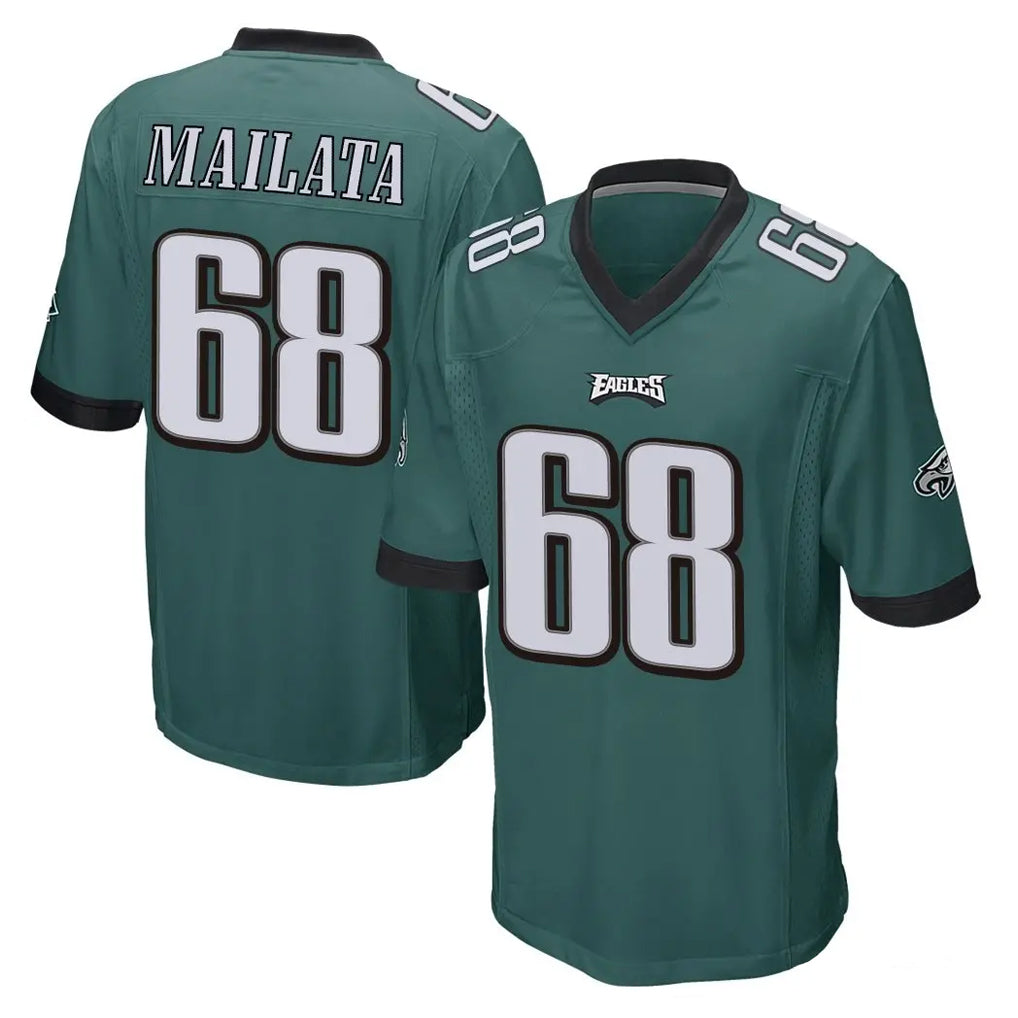 P.Eagles #68 Jordan Mailata Player Team Color Green Home Game Ddoa Stitched Jerseys