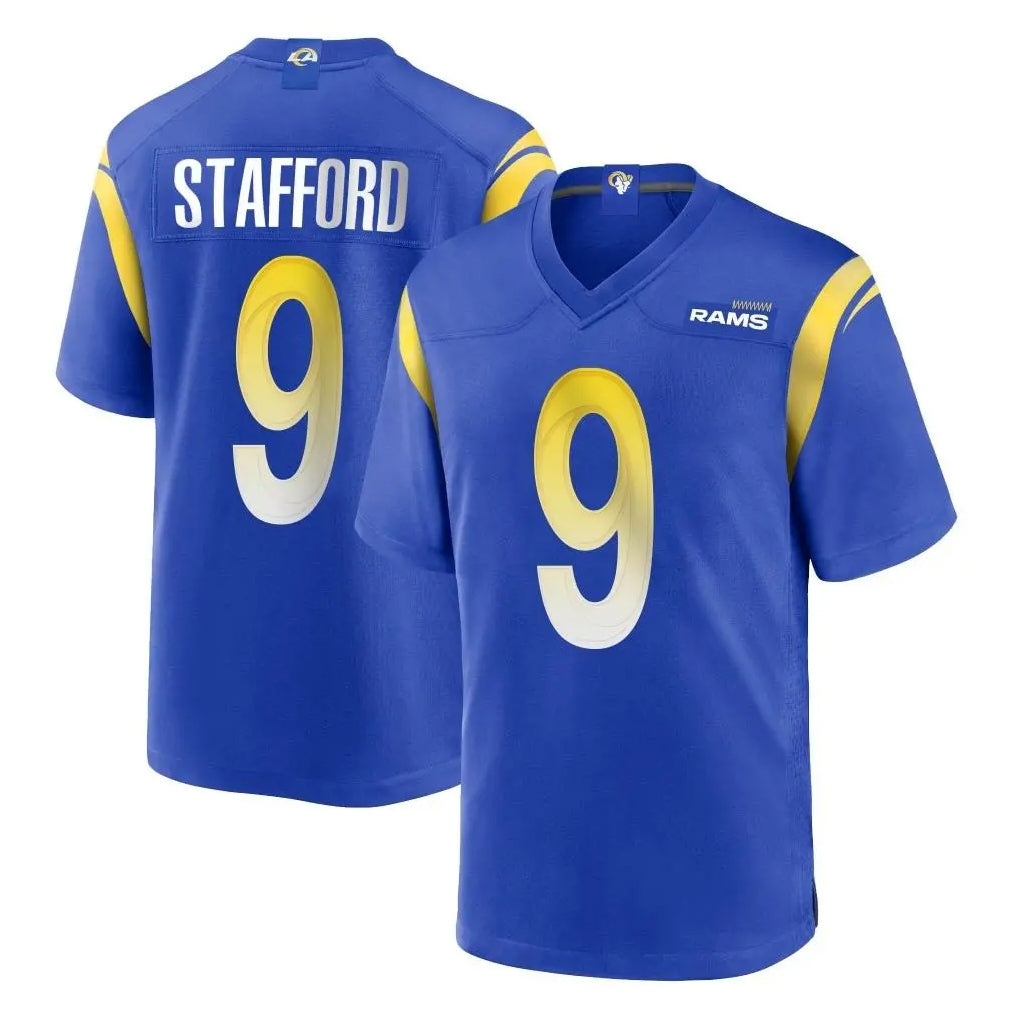 LA.Rams #9 Matthew Stafford Player Royal Home Game Ddoa Stitched Jerseys
