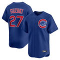C.Cubs #27 Seiya Suzuki Player Royal Limited Home Ddoa Stitched Jerseys