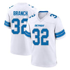 D.Lions #32 Brian Branch Player White Alternate Home Game Ddoa Stitched Jerseys