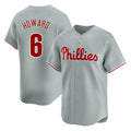 P.Phillies #6 Ryan Howard Player Gray Home Limited Ddoa Stitched Jerseys