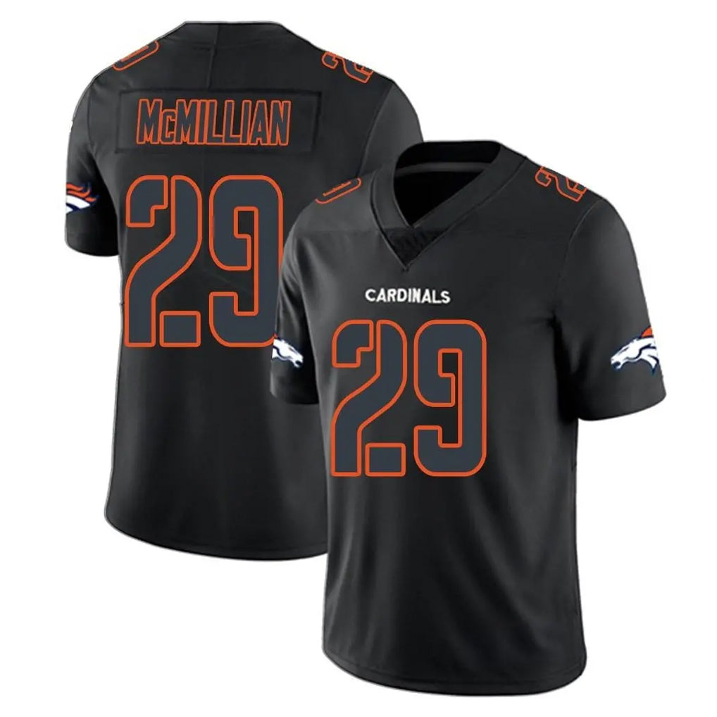 D.Broncos #29 Ja'Quan McMillian Player Black Impact Limited Game Ddoa Stitched Jerseys