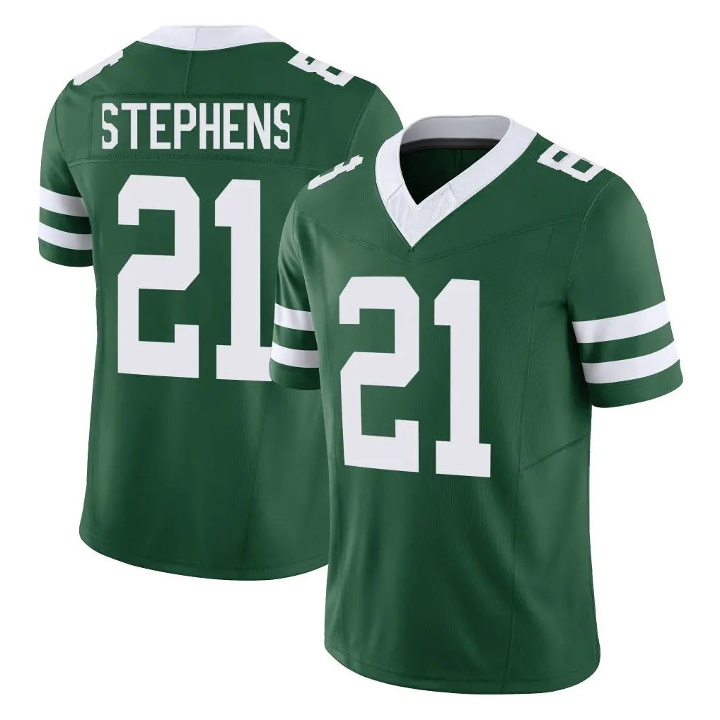NY.Jets #21 Brandon Stephens Player Green Legacy Limited Vapor F.U.S.E. Home Game Ddoa Stitched Jerseys