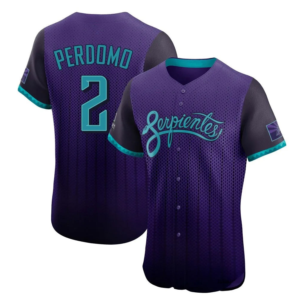 A.Diamondbacks #2 Geraldo Perdomo Player Purple City Connect Limited Elite Home Game Ddoa Stitched Jerseys