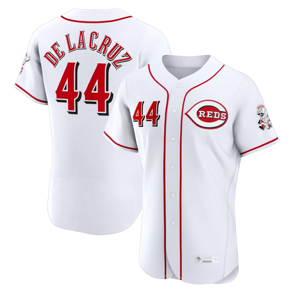 C.Reds #44 Elly De La Cruz Player White Limited Elite Home Ddoa Stitched Jerseys