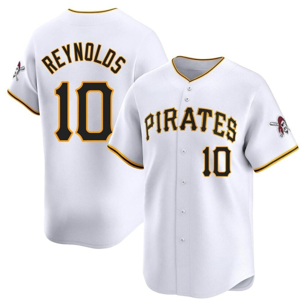P.Pirates #10 Bryan Reynolds Player White Home Limited Ddoa Stitched Jerseys