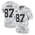 KC.Chiefs #87 Travis Kelce Player Arctic Camo Salute To Service Limited Game Ddoa Stitched Jerseys