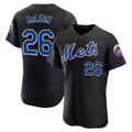 NY.Mets #26 Nolan McLean Player Black Replica Home Limited Elite Ddoa Stitched Jerseys