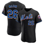NY.Mets #26 Nolan McLean Player Black Replica Home Limited Elite Ddoa Stitched Jerseys