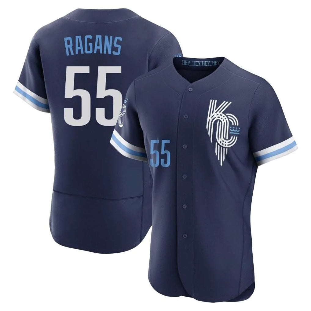 KC.Royals #55 Cole Ragans Player Navy City Connect Limited Elite Home Ddoa Stitched Jerseys