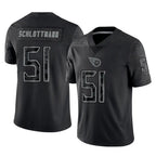 T.Titans #51 Austin Schlottmann Player Black Limited Reflective Home Game Ddoa Stitched Jerseys