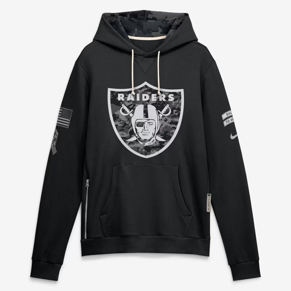 LV.Raiders 2026 Black Logo Pullover Hoodies Limited Game Ddoa Stitched Jerseys
