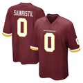 W.Commanders #0 Mike Sainristil Player Burgundy Team Color Home Game Ddoa Stitched Jerseys