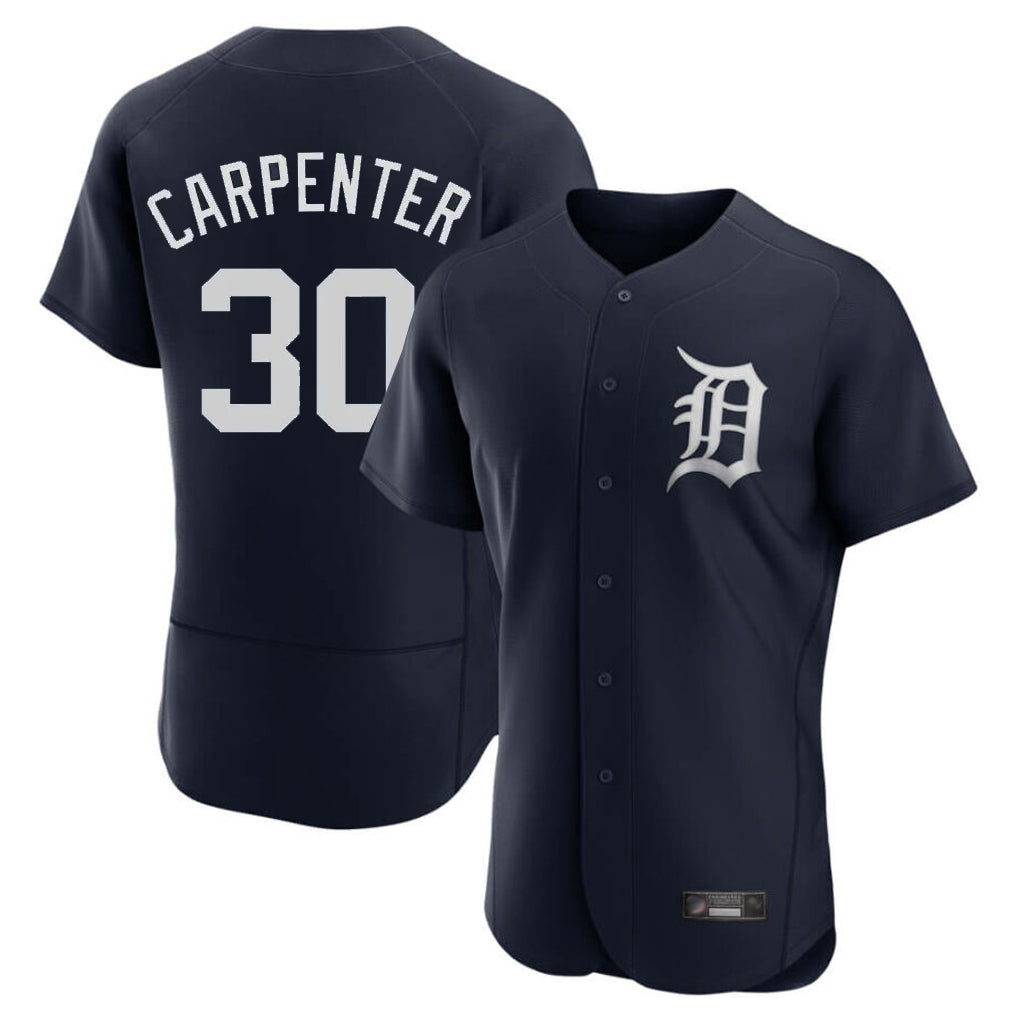 D.Tigers #30 Kerry Carpenter Player Navy Limited Elite Home Ddoa Stitched Jerseys