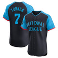 P.Phillies #7 Trea Turner Player Navy National League All-Star Limited Elite Ddoa Stitched Jerseys