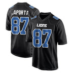 D.Lions #87 Sam LaPorta Player Black Fashion Home Game Ddoa Stitched Jerseys