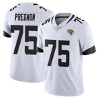 J.Jaguars #75 Emmanuel Pregnon Player White Vapor Untouchable Limited Home Game Ddoa Stitched Jerseys