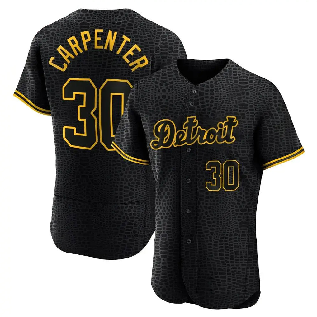 D.Tigers #30 Kerry Carpenter Player Black Snake Skin City Limited Elite Home Ddoa Stitched Jerseys