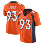 D.Broncos #93 D.J. Jones Player Orange Color Vapor Untouchable Limited Game Ddoa Stitched Jerseys