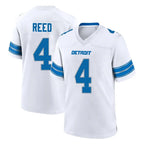 D.Lions #4 D.J. Reed Player White Alternate Home Game Ddoa Stitched Jerseys