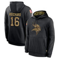 M.Vikings #16 Will Reichard Player Black Salute to Service Hoodies Limited Game Ddoa Stitched Jerseys