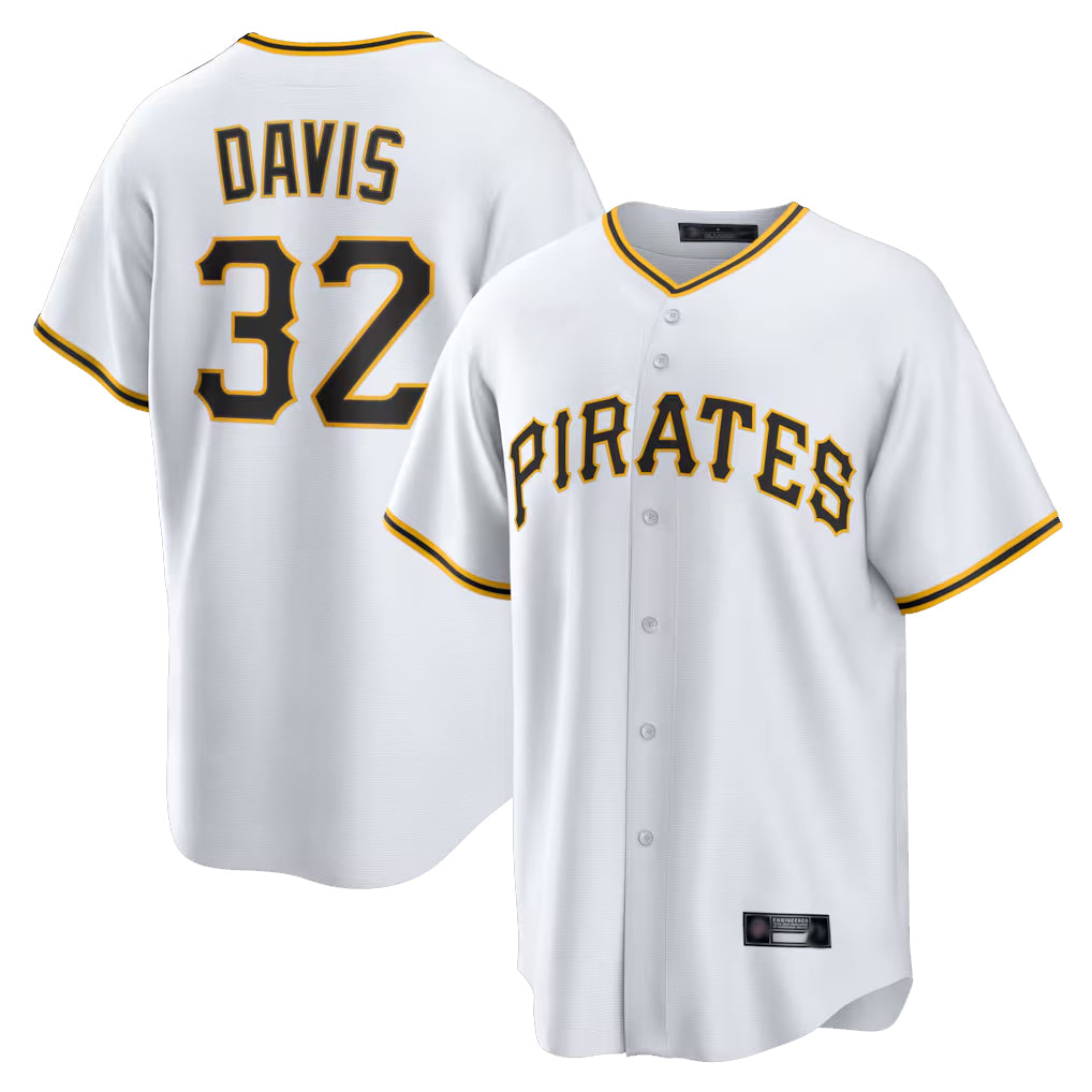 P.Pirates #32 Henry Davis Player White Home Game Ddoa Stitched Jerseys