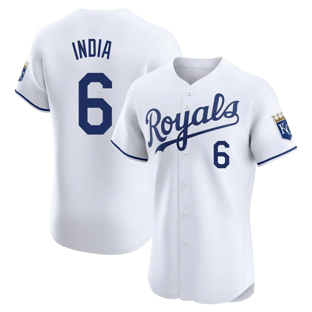 KC.Royals #6 Jonathan India Player White Alt Limited Elite Home Ddoa Stitched Jerseys