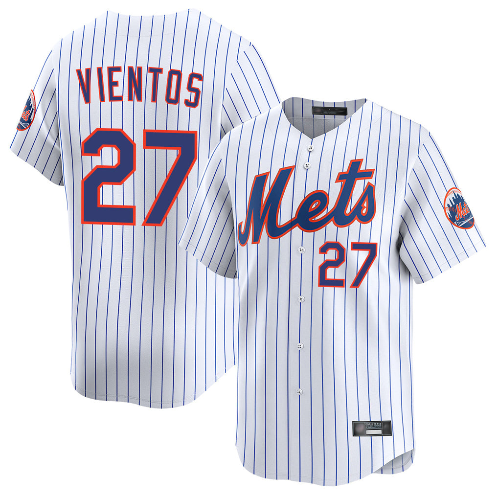 NY.Mets #27 Mark Vientos Player White Home Limited Ddoa Stitched Jerseys