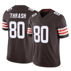 C.Browns #80 Jamari Thrash Player Brown Vapor F.U.S.E. Limited Home Game Ddoa Stitched Jerseys