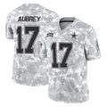 D.Cowboys #17 Brandon Aubrey Player Arctic Camo Salute to Service Limited Home Game Ddoa Stitched Jerseys