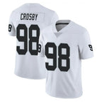LV.Raiders #98 Maxx Crosby Player White Limited Vapor Untouchable Home Game Ddoa Stitched Jerseys