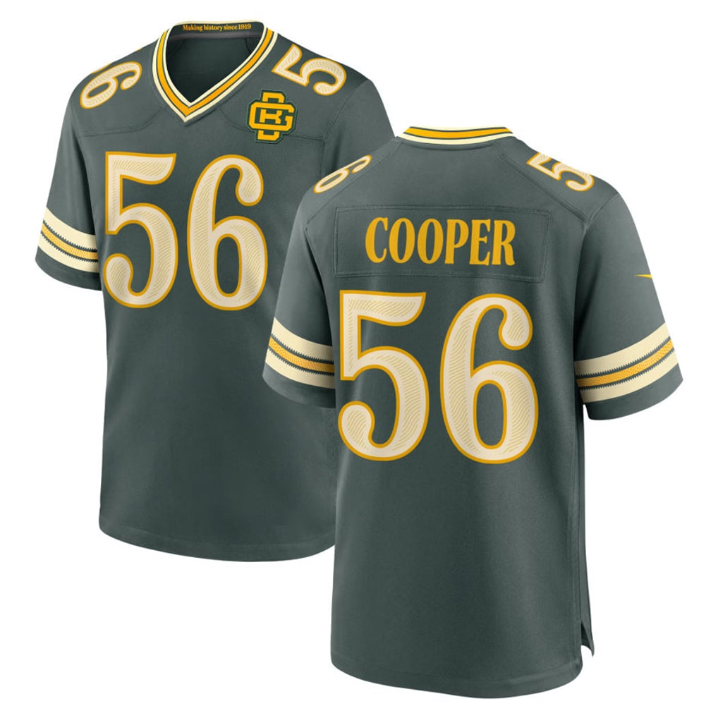 GB.Packers #56 Edgerrin Cooper Player Green 2026 Rivalries Collection Home Game Ddoa Stitched Jerseys