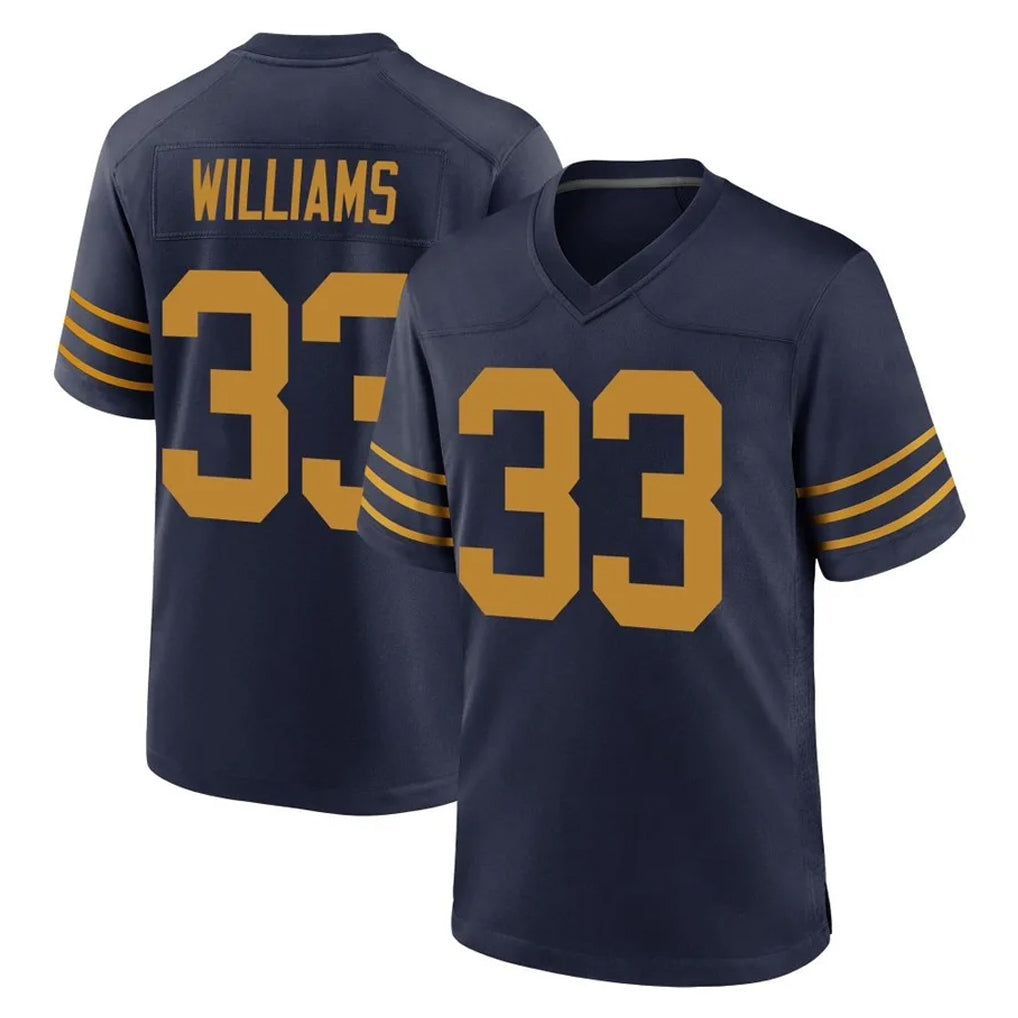 GB.Packers #33 Evan Williams Player Navy The 1923 Classic Home Game Ddoa Stitched Jerseys
