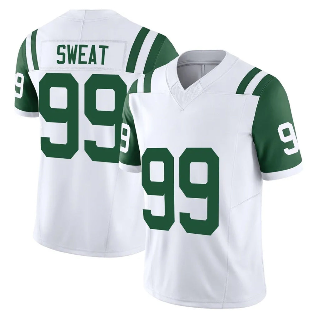 NY.Jets #99 T'Vondre Sweat Player White Limited Classic Vapor F.U.S.E. Home Game Ddoa Stitched Jerseys