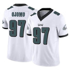 P.Eagles #97 Moro Ojomo Player White Limited Vapor F.U.S.E. Home Game Ddoa Stitched Jerseys