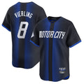 D.Tigers #8 Matt Vierling Player Navy City Connect Home Limited Ddoa Stitched Jerseys