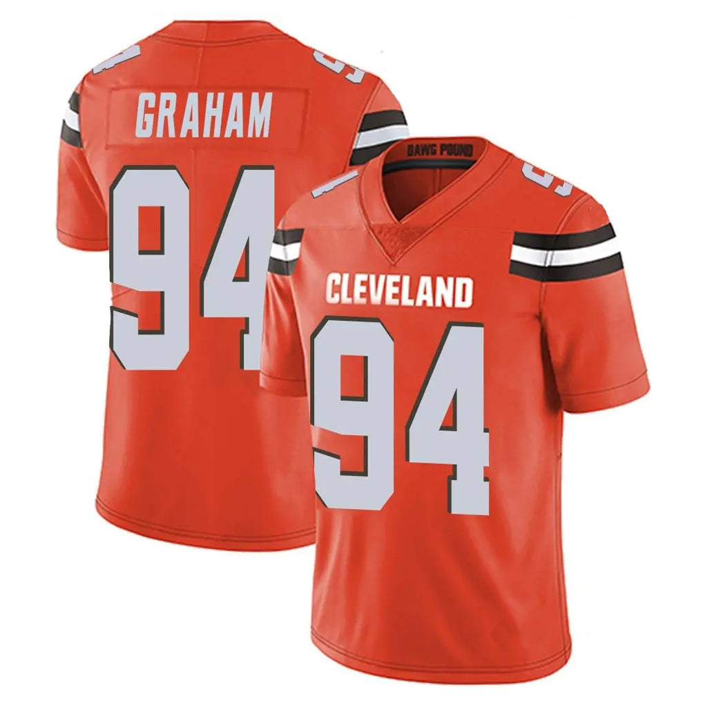 C.Browns #94 Mason Graham Player Orange Alternate Vapor Untouchable Limited Home Game Ddoa Stitched Jerseys