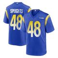 LA.Rams #48 Omar Speights Player Royal Home Game Ddoa Stitched Jerseys